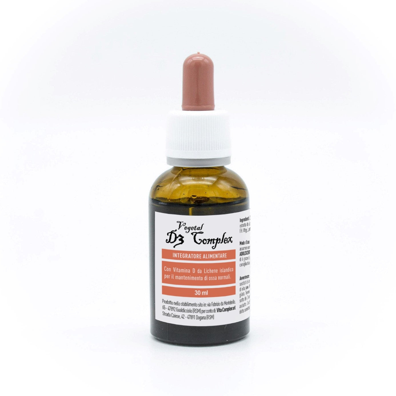 Flacon de D3 Végétal Complex pour un apport en vitamine D3