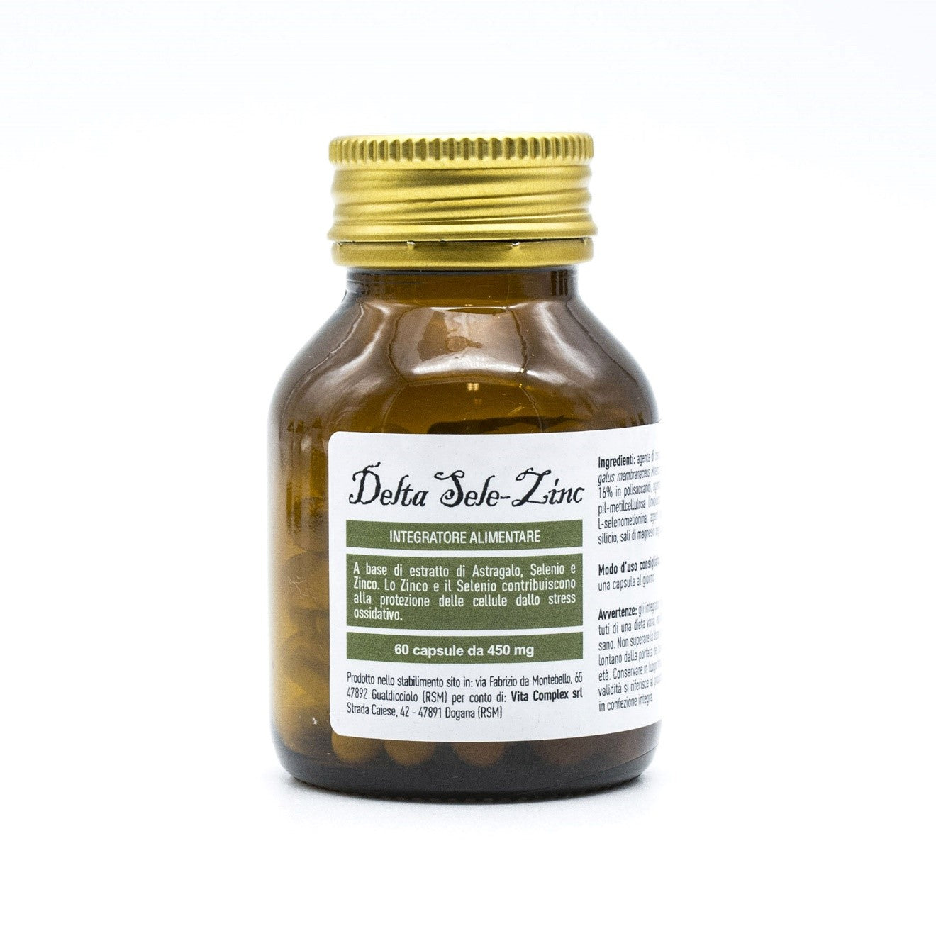 Flacon du Delta Sele-Zinc | Vita Complex, riche en sélénium et zinc naturels