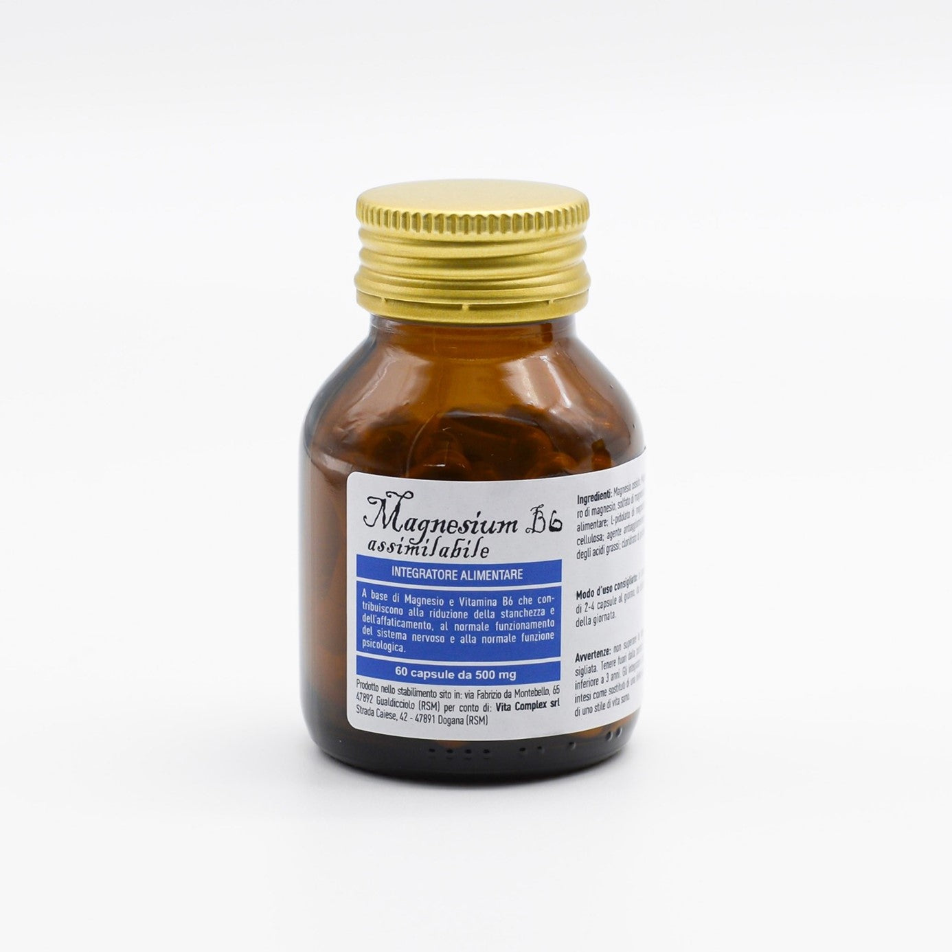Flacon Magnésium B6 de Vita Complex pour une assimilation optimale