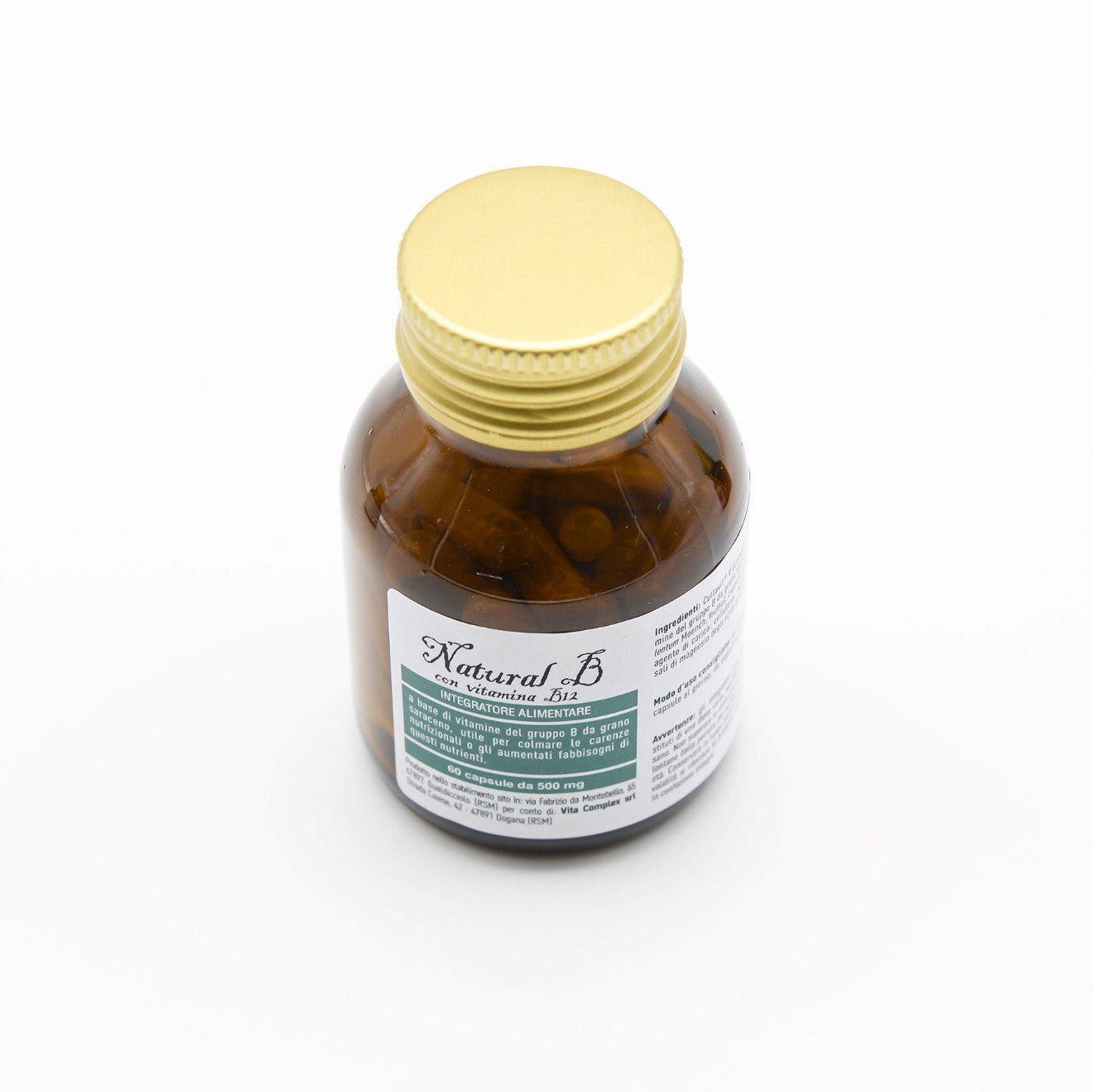 Gélules de Natural B avec Vitamine B12, source naturelle de bien-être