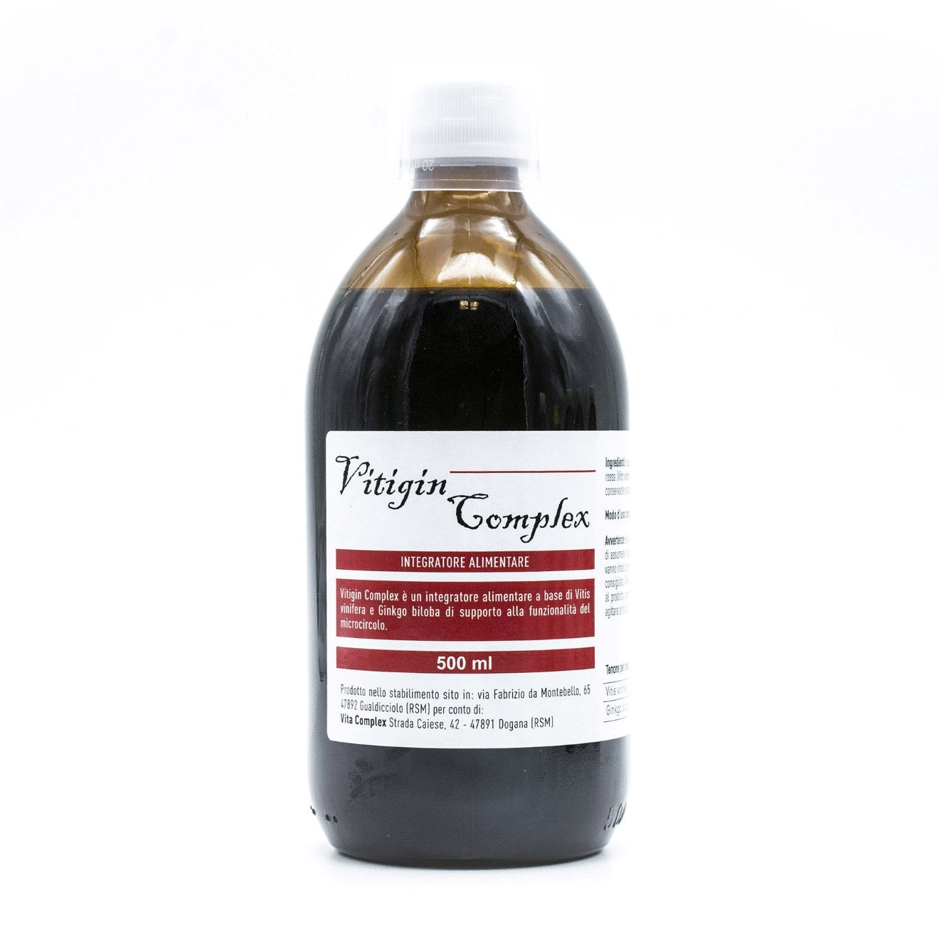Flacon Vitigin Complex 500 ml pour la circulation et microcirculation