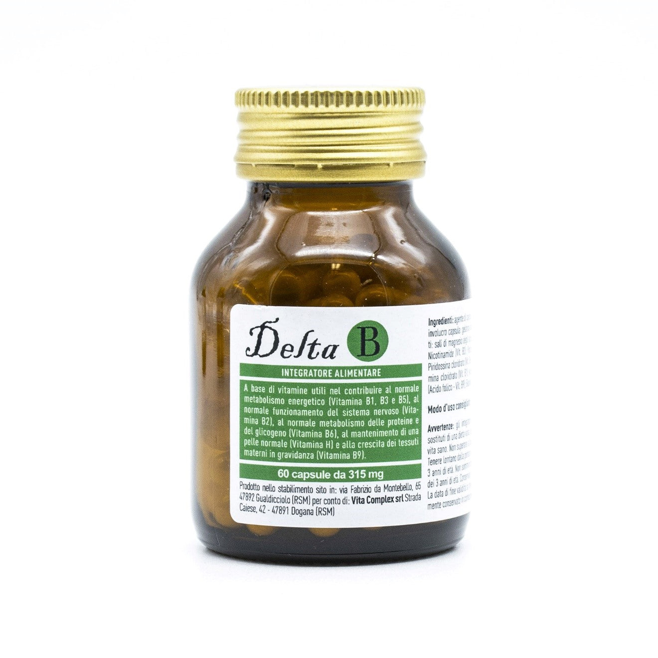 Flacon de Delta B | Vita Complex pour un apport en vitamines du groupe B