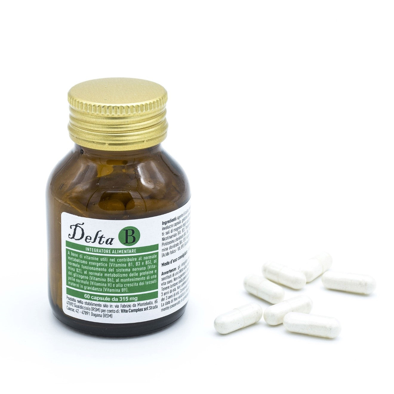 Gélules de Delta B | Vita Complex, riche en vitamines B essentielles